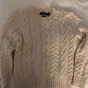 Wool cashmere cable Ralph Lauren sweater